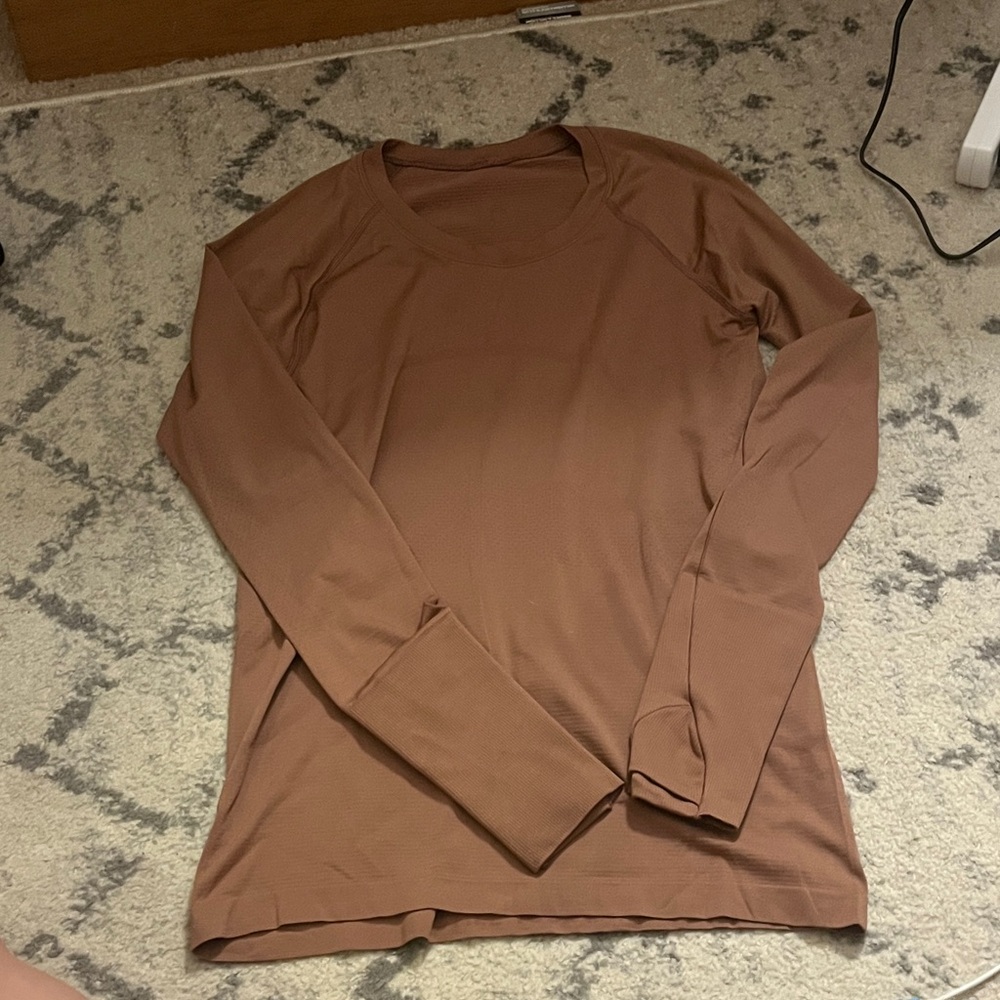 lululemon athletica Brown Long Sleeve Top